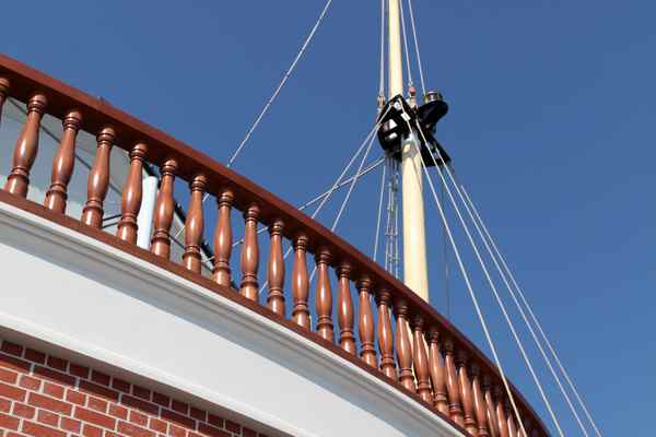 Wooden Deck and Mast